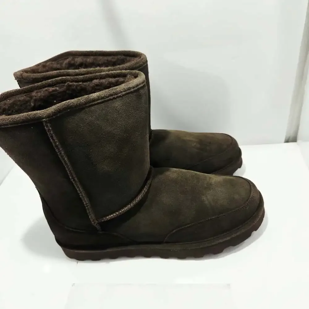 Bearpaw Brady Boots Size 13 Chocolate Brown Suede Winter